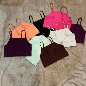 Fabletics cloud seamless midi bras, Sizes Large and XLarge